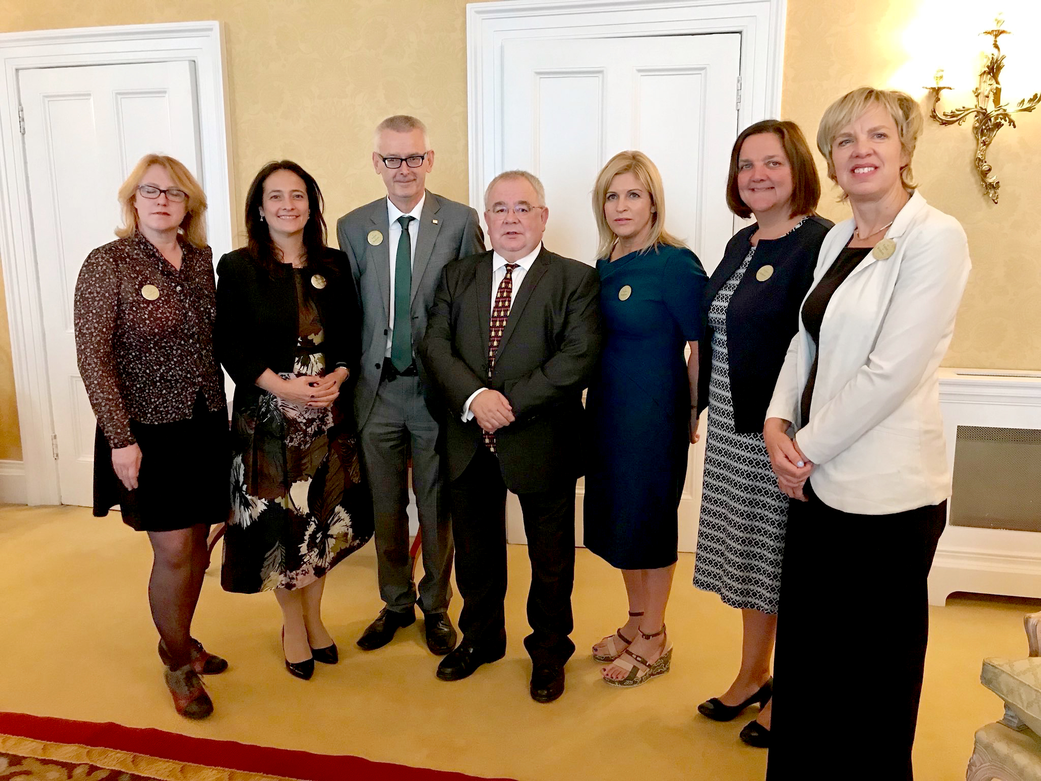 Votail 100 Committee with Ceann Chomhairle and Irish Ambassador 